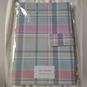 Vera Bradley Journal Magnetic Notebook Silver Twist Pen Lined Pages Past…